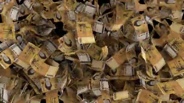 Δυναμική Κορέας Won Χρήματα Νομοσχέδια Μετάβαση Από Την Κορυφή Και — Αρχείο Βίντεο