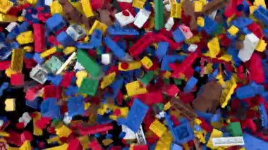 Dinamik Renkli Yapı Bloğu Geçişi 1 kenardan dikey