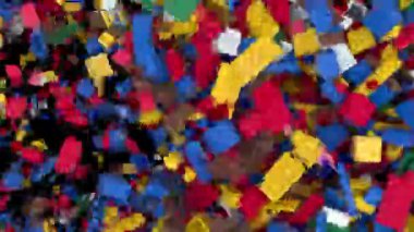 Dinamik Renkli Yapı Bloğu Geçişi 4 yatay silme.