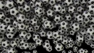 Temel Futbol Topları dikey silme ile Dinamik 3D Animasyon Futbol Geçişleri