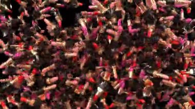 Animasyon Lipstick Video Geçiş çapraz silme ayrı bir alfa kanalı ile 60fps