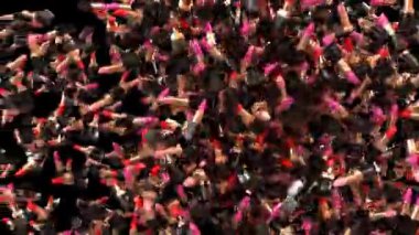 Animasyon Lipstick Video Geçişi 60 fps 'te ayrı bir alfa kanalı ile patlamaktansa