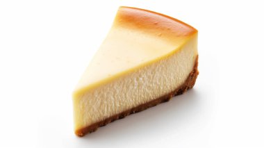 Altında kabuk olan bir dilim cheesecake.