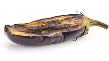 Dried and wrinkled eggplant with a dehydrated appearance. clipart