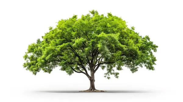 stock image Large green tree with a full canopy.