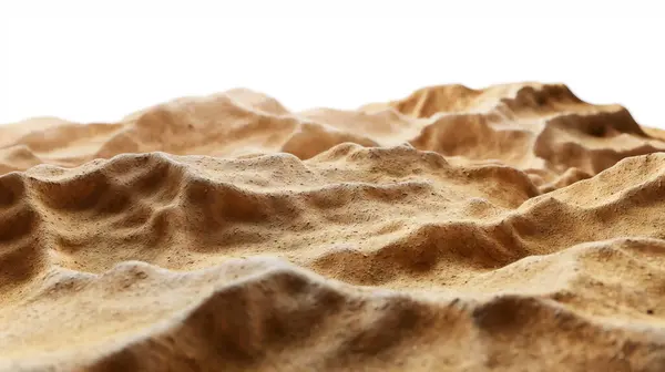 stock image Rippled sandy surface resembling desert dunes with soft shadows.