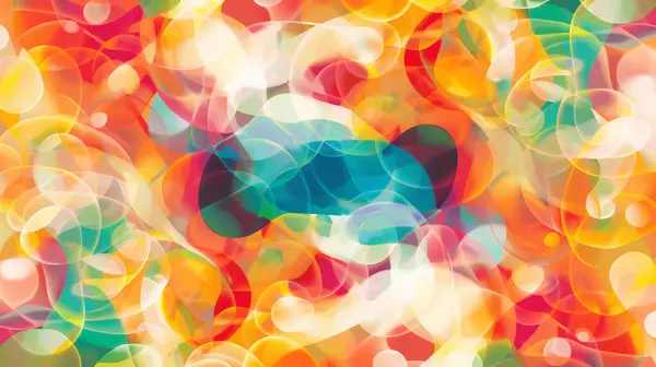 stock image Abstract geometric shapes in vibrant colors, overlapping to create a dynamic and energetic pattern.