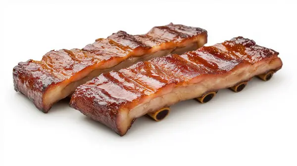 stock image Barbecue ribs grilled to perfection, ready to be devoured.