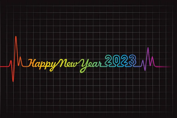 Ілюстрація Новий Рік 2023 Святкування Обізнаності Про Здоров — стоковий вектор