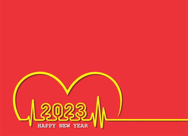 Εικονογράφηση Για Τον Εορτασμό Του Νέου Έτους 2023 Για Την — Διανυσματικό Αρχείο