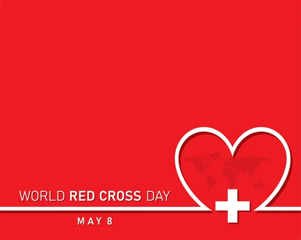 Вектор Всемирному Дню Красного Креста Который Отмечается Мая Концепция Здоровья — стоковый вектор