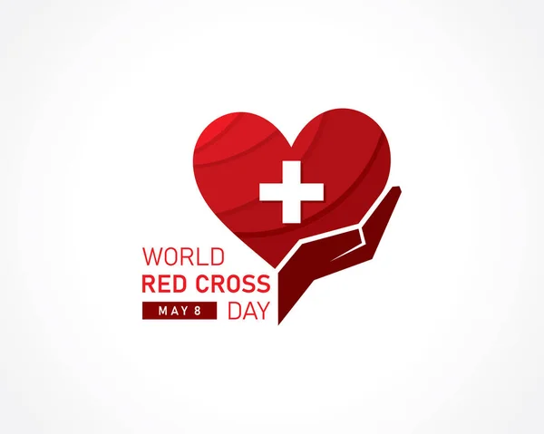 Vector Illustration World Red Cross Day Concept Celebrates 8Th May Vector Graphics