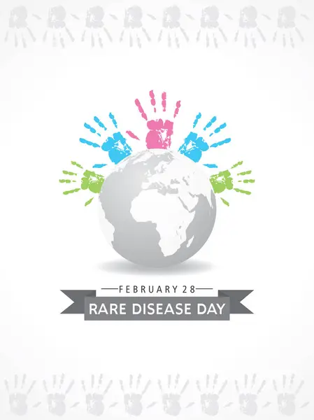 Illustration Rare Disease Day Observed February Royalty Free Stock Vectors
