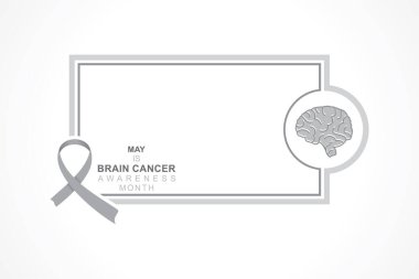 Her yılın Mayıs ayında düzenlenen Beyin Kanseri Bilinci Ayı için vektör illüstrasyonu, eğitime adanmış, farkındalığı artırmış ve sık sık gözden kaçan bir hastaya ışık tutmuştur..
