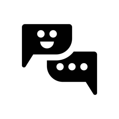 Çevrimiçi duygu etiketi simgesi (vektör illüstrasyonu)