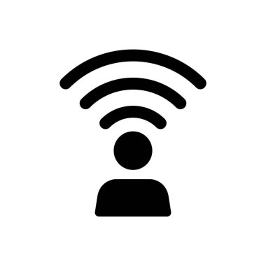 Dijital wifi bağlantı simgesi (vektör illüstrasyonu)