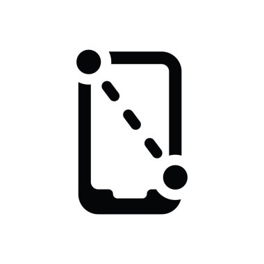 Mobil ekran boyutu simgesi (vektör illüstrasyonu)