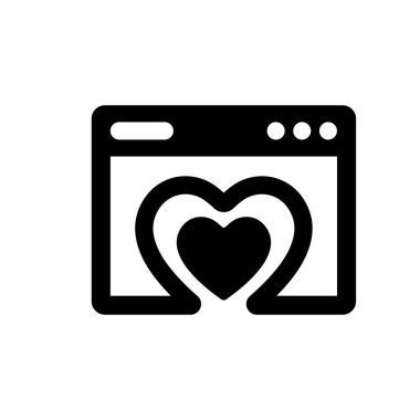 Çevrimiçi tarih simgesi (vektör çizimi)