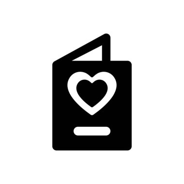 Düğün daveti simgesi (vektör illüstrasyonu)