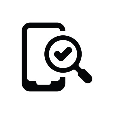 Mobil arama simgesi (vektör illüstrasyonu)