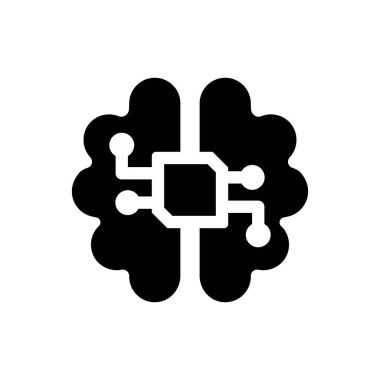 Yapay zeka simgesi (Vektör illüstrasyonu)