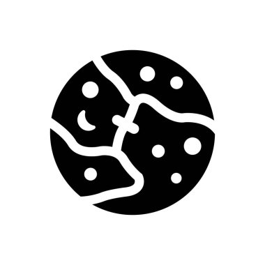 Plüton gezegen simgesi (vektör illüstrasyonu)