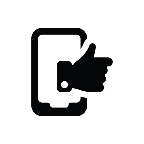 Mobile Social Icon — Stock Vector