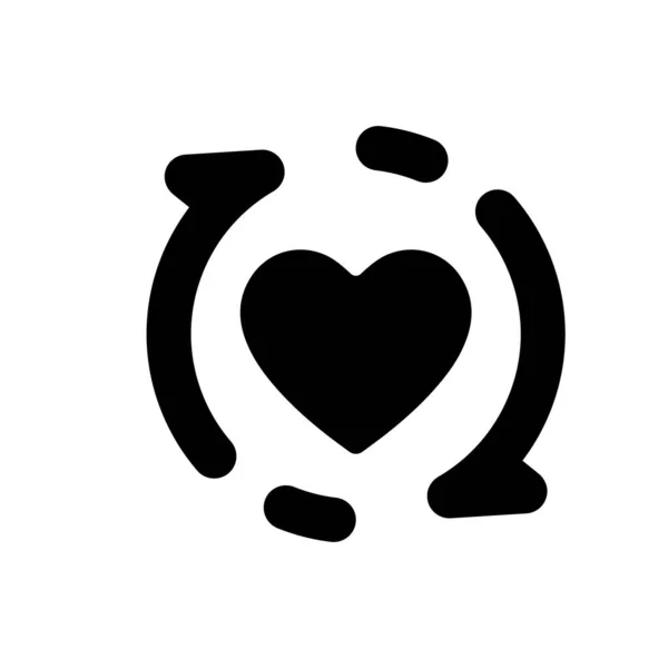 Ikona Przeładowania Miłości Ilustracja Wektora — Wektor stockowy