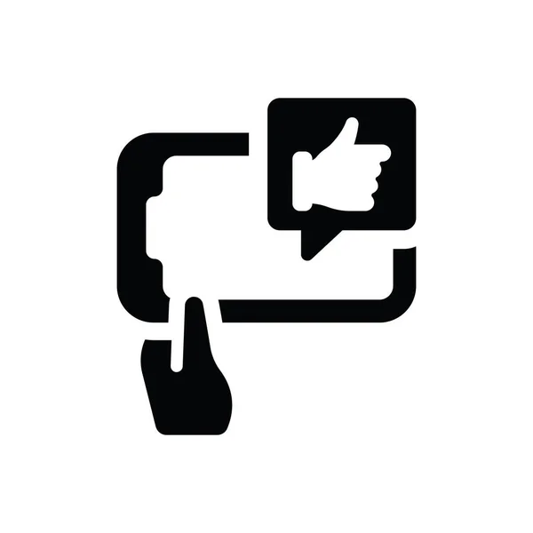 Mobile Social Media Icon Vector Illustration — Stock Vector