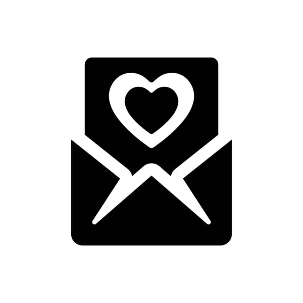 Liebesbrief Symbol Vektor Illustration — Stockvektor
