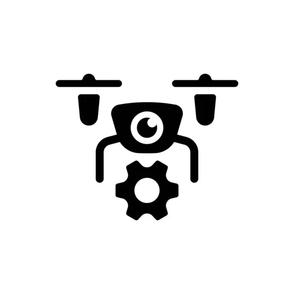 Icono Tecnología Drones Ilustración Vectorial — Vector de stock