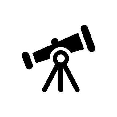 Teleskop simgesi (vektör resimleme)