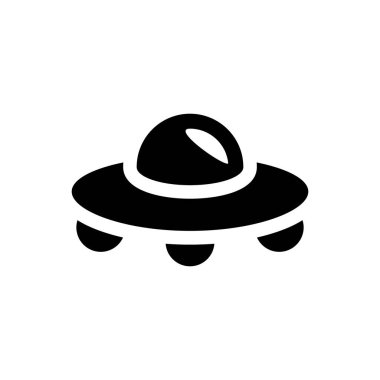 Uçan UFO simgesi (vektör çizimi)