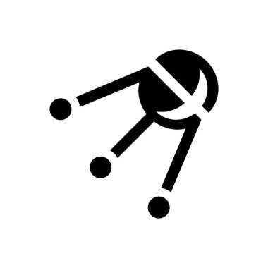 Sputnik simgesi (vektör resimleme)