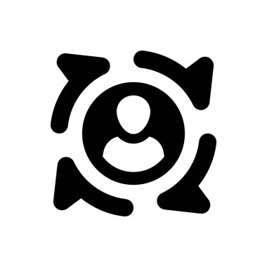 Yeniden pazarlama simgesi (vektör çizimi)