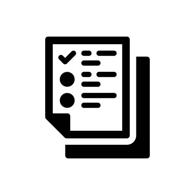 İşaretleme listesi simgesi (Vektör illüstrasyonu)