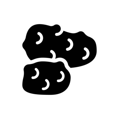 Patates sebze simgesi (vektör illüstrasyonu)