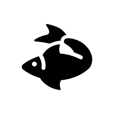 Balık simgesi (vektör resimleme)
