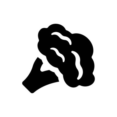 Brokoli sebze simgesi (vektör illüstrasyonu)