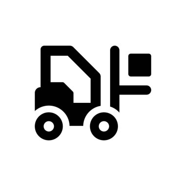 Forklift simgesi (vektör çizimi)