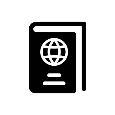 Uluslararası pasaport simgesi (vektör illüstrasyonu)