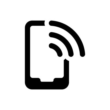 Mobil wifi sinyal simgesi (vektör illüstrasyonu)