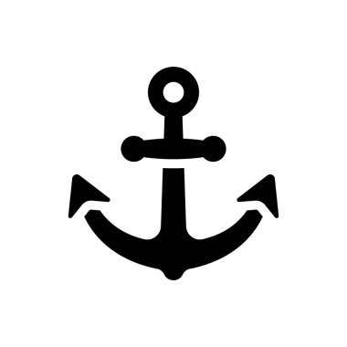 Tekne çapa simgesi (vektör illüstrasyonu)