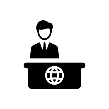 Pasaport sorunu simgesi (vektör illüstrasyonu)