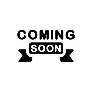 Yakında rozet simgesi (vektör illüstrasyonu)