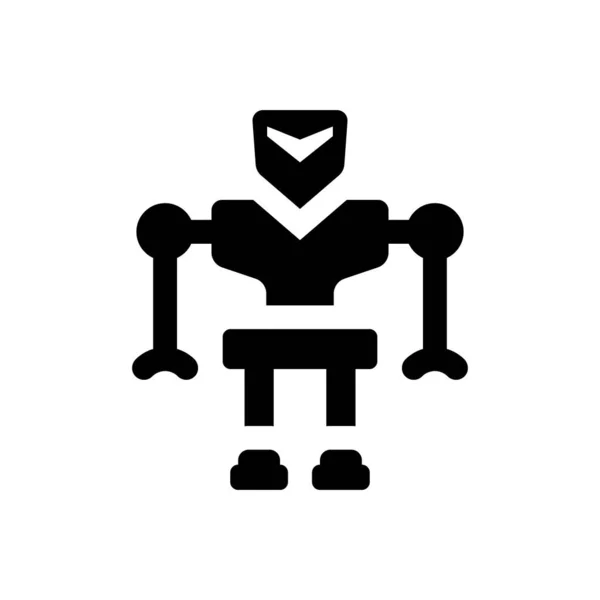 Symbol Für Robotertechnologie Vektorillustration — Stockvektor