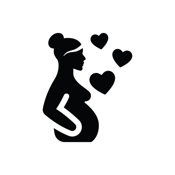 Icono Cuidado Del Embarazo Ilustración Vectorial — Archivo Imágenes Vectoriales