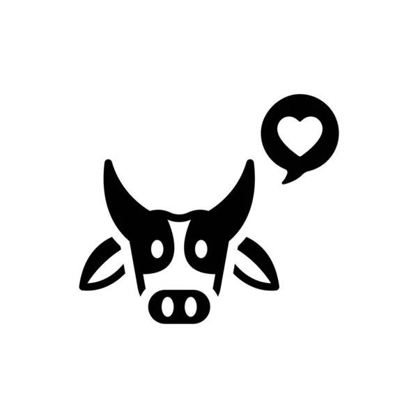Cow Animal Icon Vector Illustration — Stock Vector