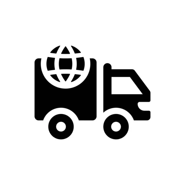Ikon Transportasi Globe Ilustrasi Vektor - Stok Vektor