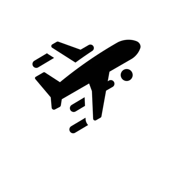 Flygplansikon Vektorillustration — Stock vektor